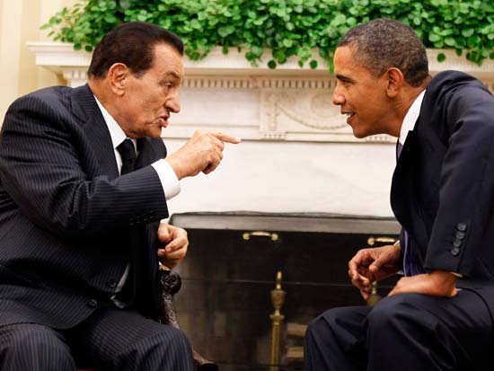 ברק אובמה חוסני מובארק מצרים / צלם: רויטרס